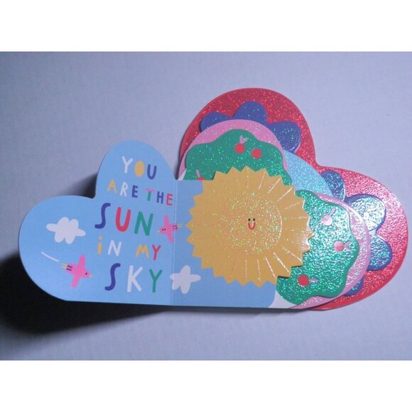 Happy Heart Board Book by Hannah Eliot Heart Shaped Glitter NEW - Picture 2 of 4